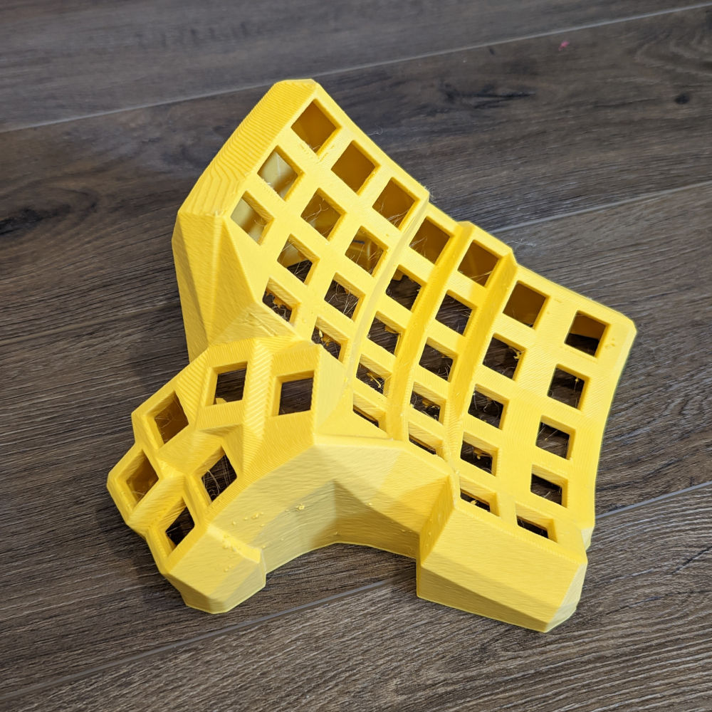 A draft print of the right half