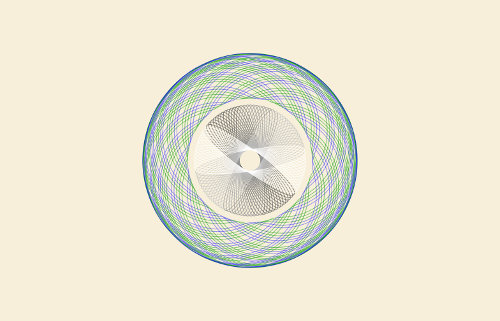 A drawing generated by Inspiral Web