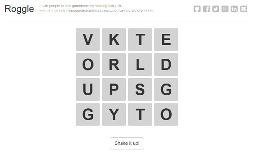 A screenshot of Roggle